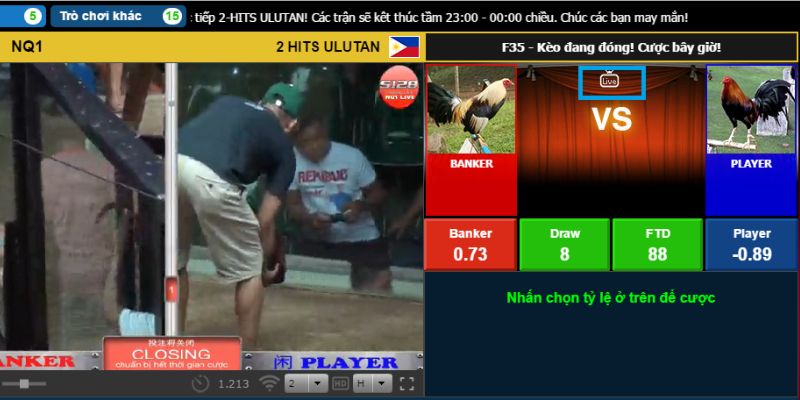 Bàn live rõ ràng, thông tin được công khai, minh bạch